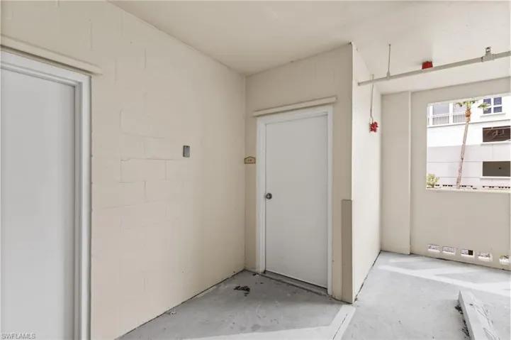 A deeded storage room.