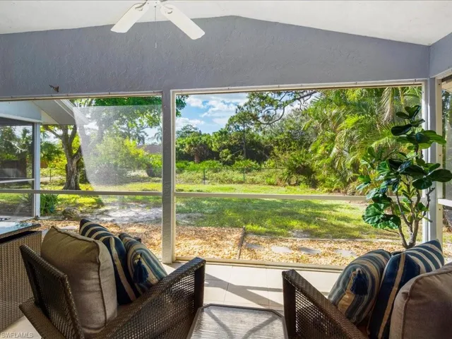 Back yard view from the lanai.
