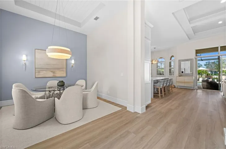 View of formal dining from foyer