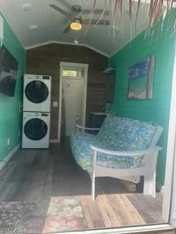 Bonus room finished floors stacked washer  /drying machine not included.