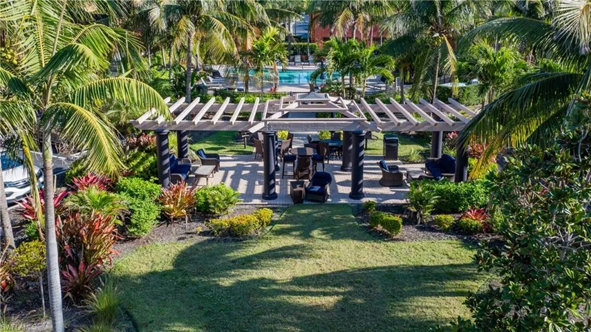Quad Pergola Sitting Area with BBQ Grills