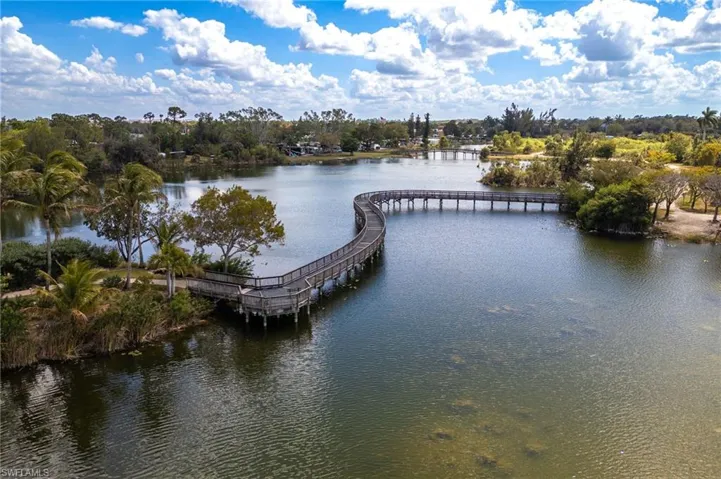 Private Boardwalk with entrance into Lakes Park.  Imagine being able to walk this everyone morning and catching SWFL amazing wildlife in action!