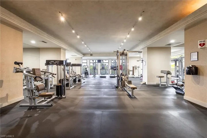 View of workout area