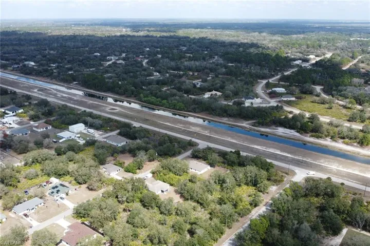 Drone / aerial view of a large body of water