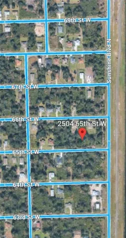 Aerial overview of property's location featuring property parcel outlined