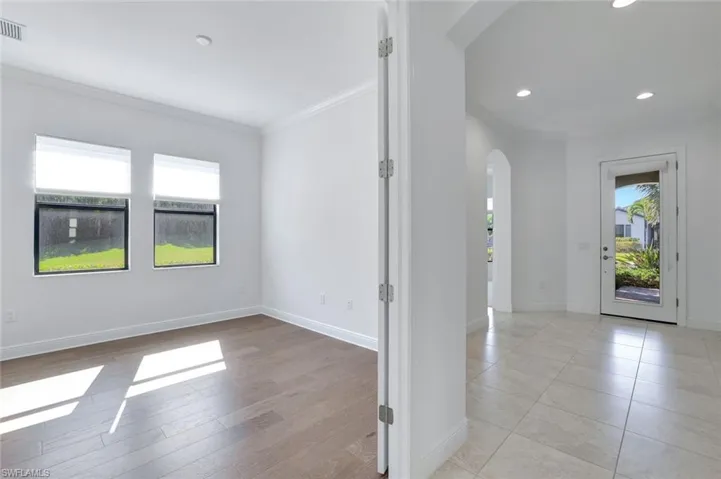 Warm Wood Floors in Den/Office
