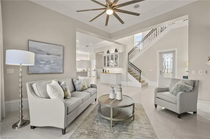 Looking from the Living Room to the Entry