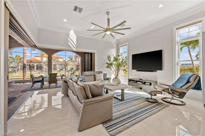 Family room opens to the Lanai