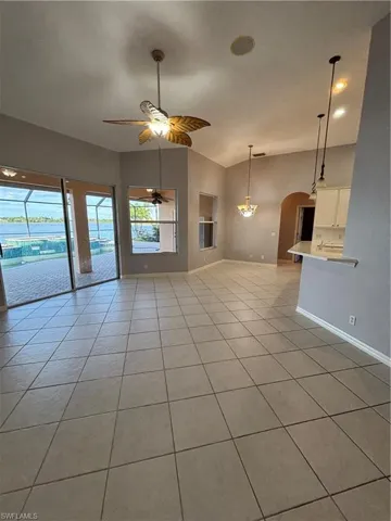 Fabulous water views of the pool and lake