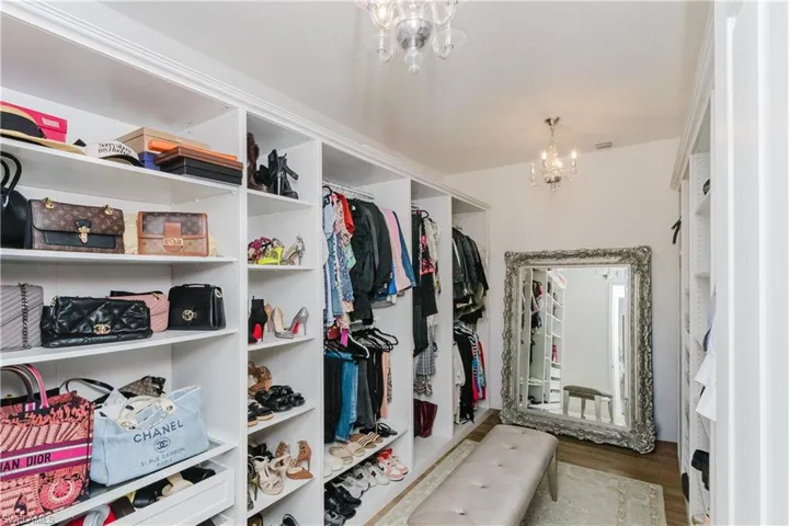 Primary walking closet