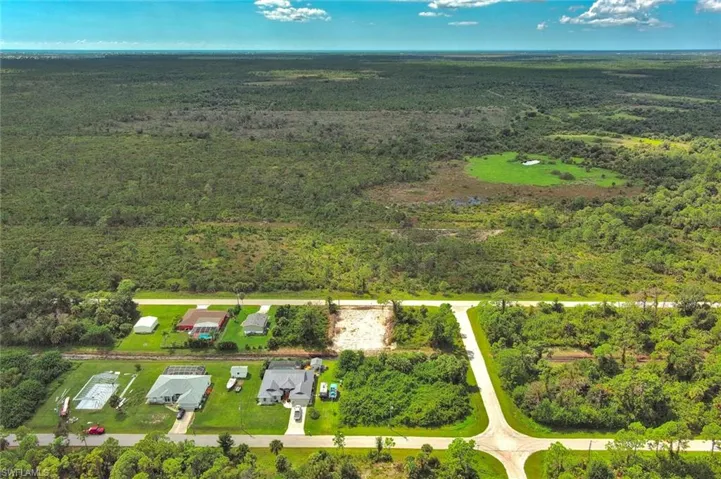 Drone / aerial view of a heavily wooded area