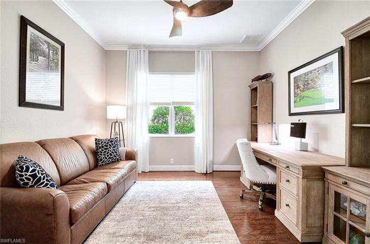 Den has pull-out sofa