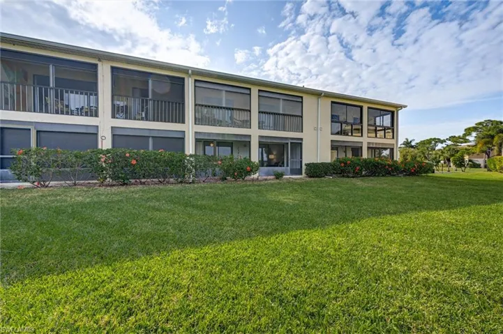 Well kept building and landscaping-Rear view