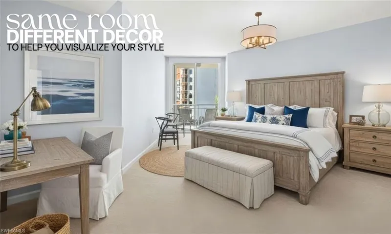 Virtually Furnished Bedroom featuring carpet floors