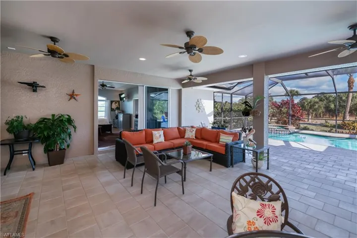 Huge covered lanai and Pool Area