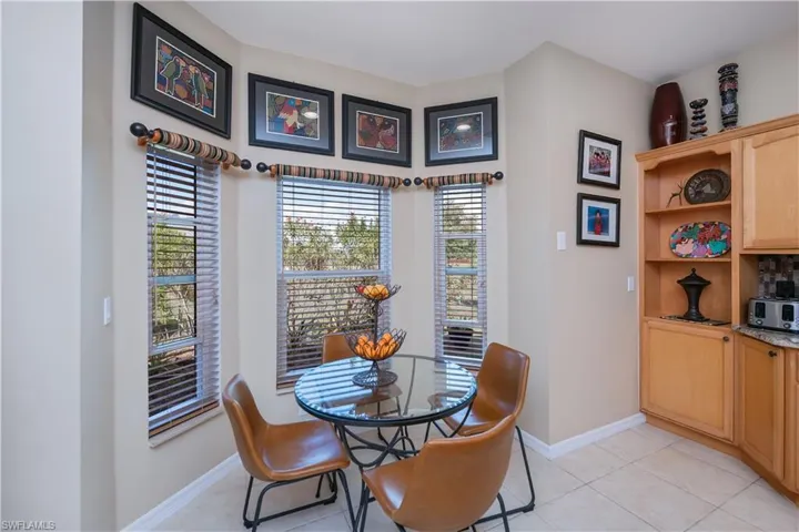 Eating area in kitchen