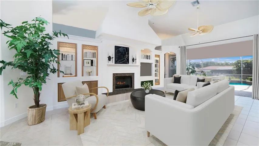 Photo includes reality staging to showcase the possibility of the living room. Design services included with purchase!