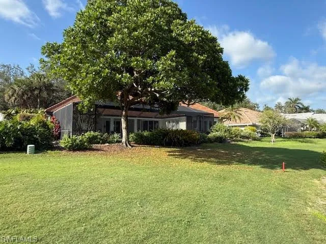 View of grassy yard