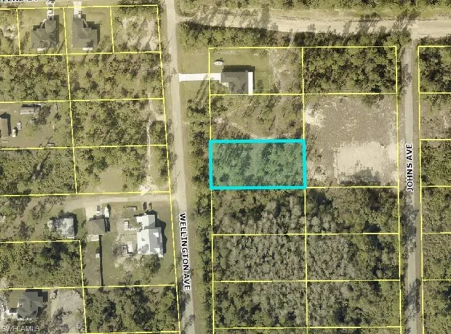 Map / location with property parcel outlined