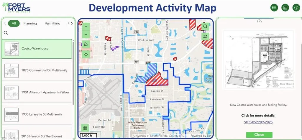 Map / location of property area / COSTCO on Colonial Blvd