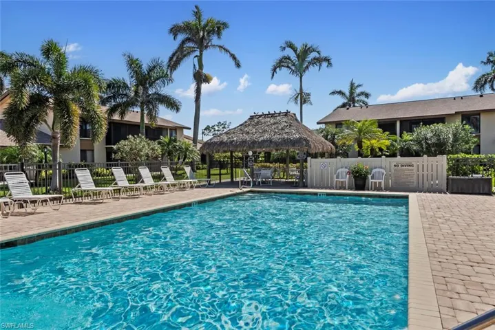 Pool with Chickee hut