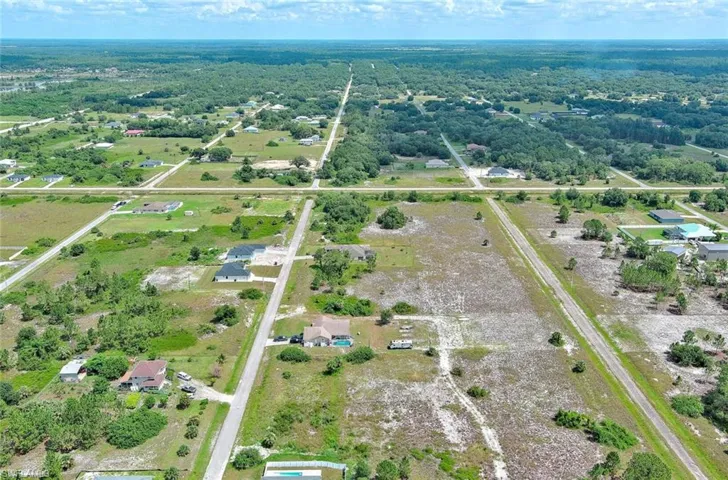 Aerial view of property's location