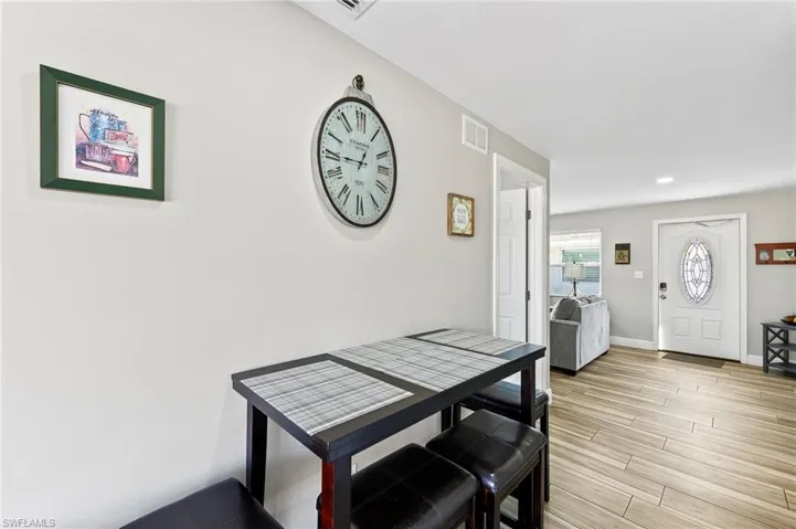 View of dining space