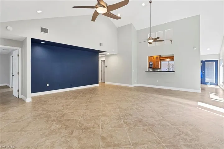 Living Room looking back to kitchen