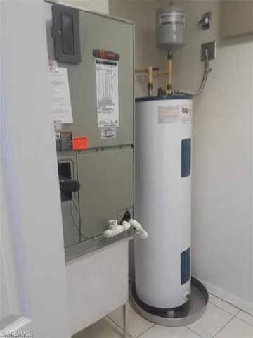 Utilities with electric water heater