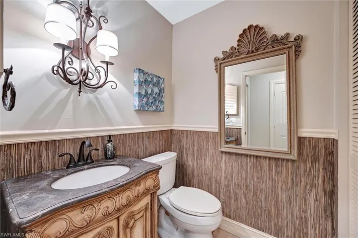 Powder room first floor