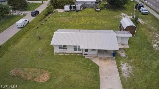 Aerial overview of property's location