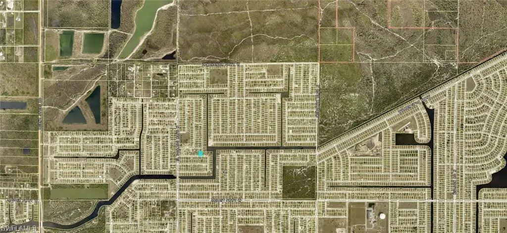 Aerial map of property and surrounding area