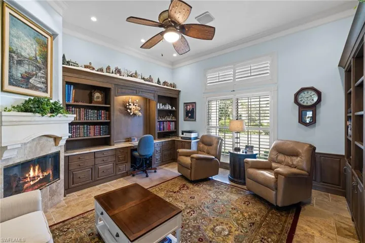 Den/Study with Fireplace!