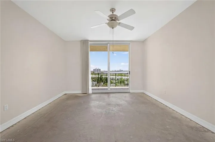 Primary suite with private balcony