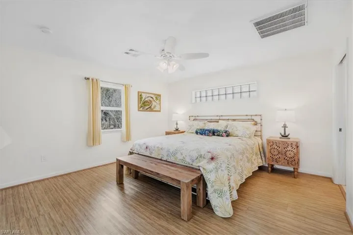 Private guest bedroom has a private bath perfect for extended guest or generational living.