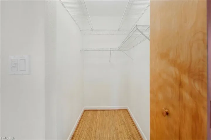 Private guest bedroom closet