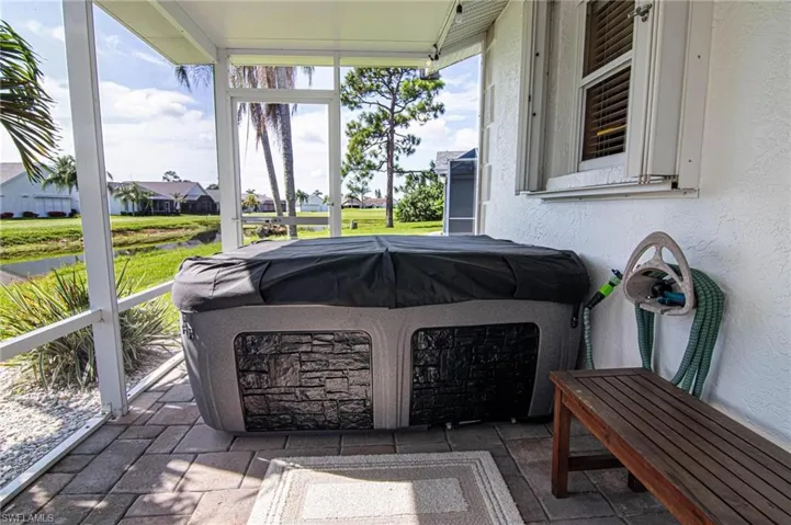 View of patio with a residential view