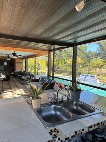 Outdoor sink area