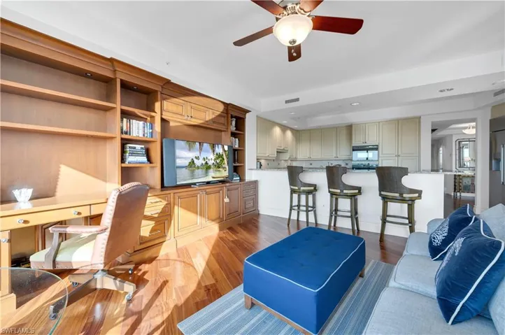 Family room off kitchen