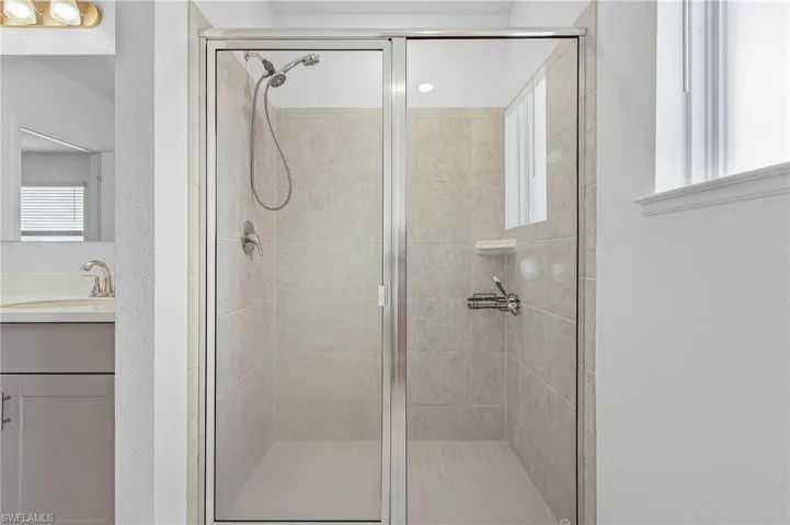 Master shower
