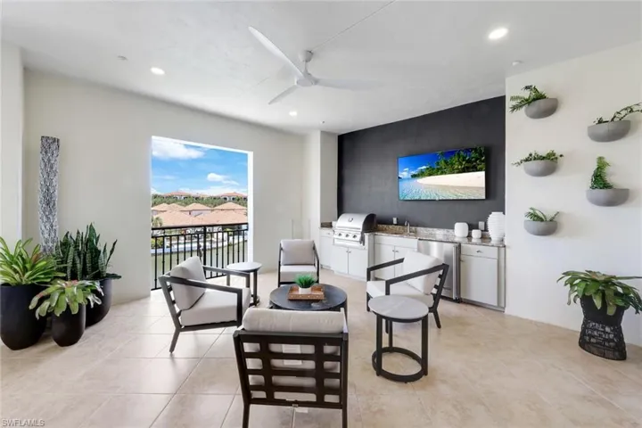 Outdoor summer kitchen