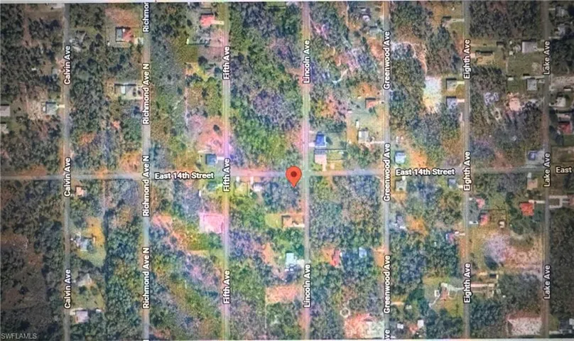 Aerial map of property and surrounding area