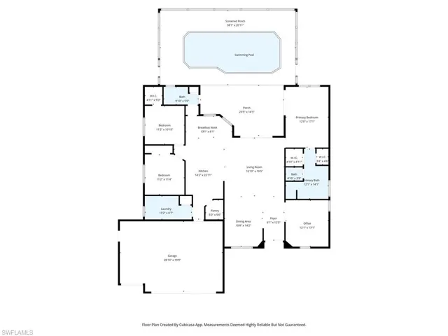 View of floor plan / room layout