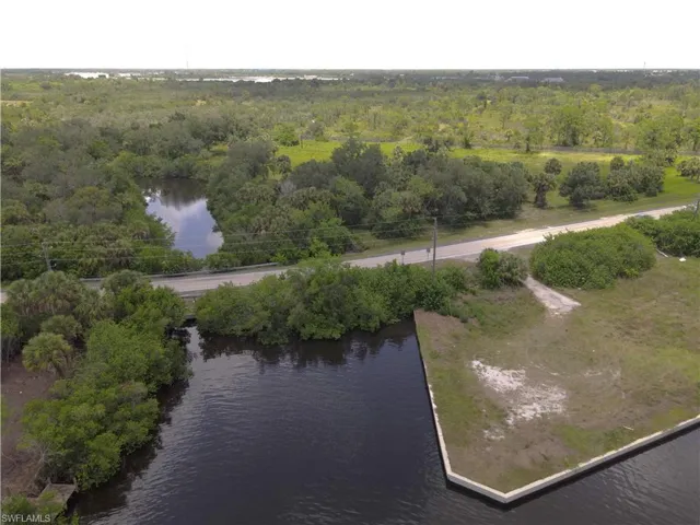 Seawall wraps around the property