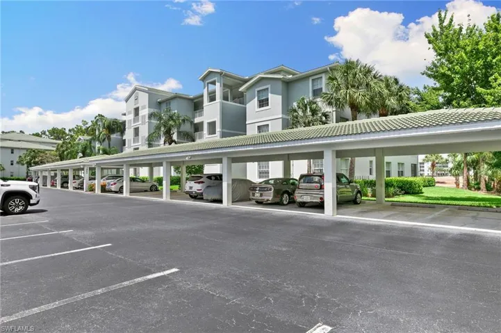 View of car parking with a carport