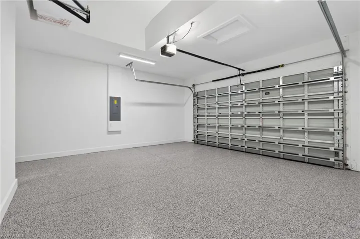 Garage with epoxy floors