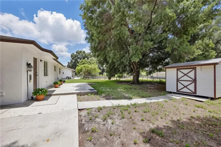 View of yard with a patio area