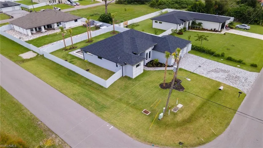 Birds eye view of property
