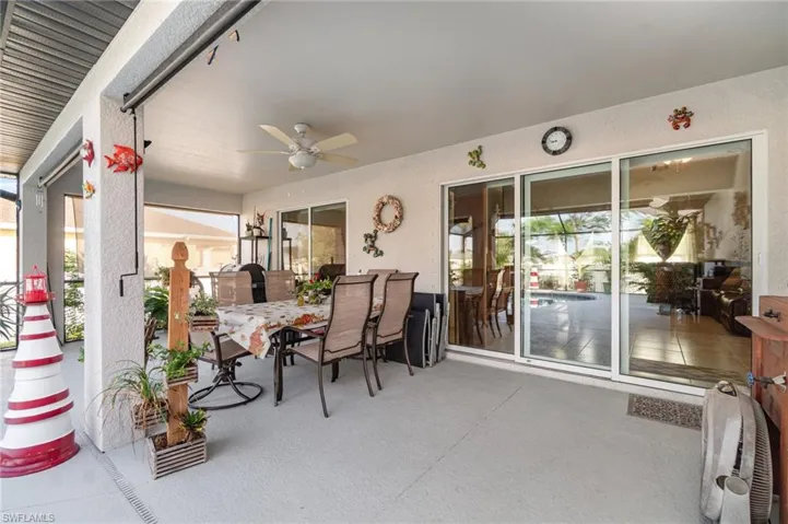 Plenty of room for entertaining near the pool.