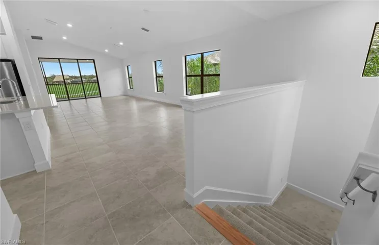 Interior of completed home.